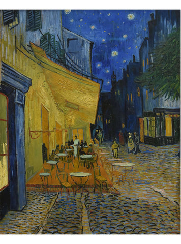 Caféterras bij Nacht