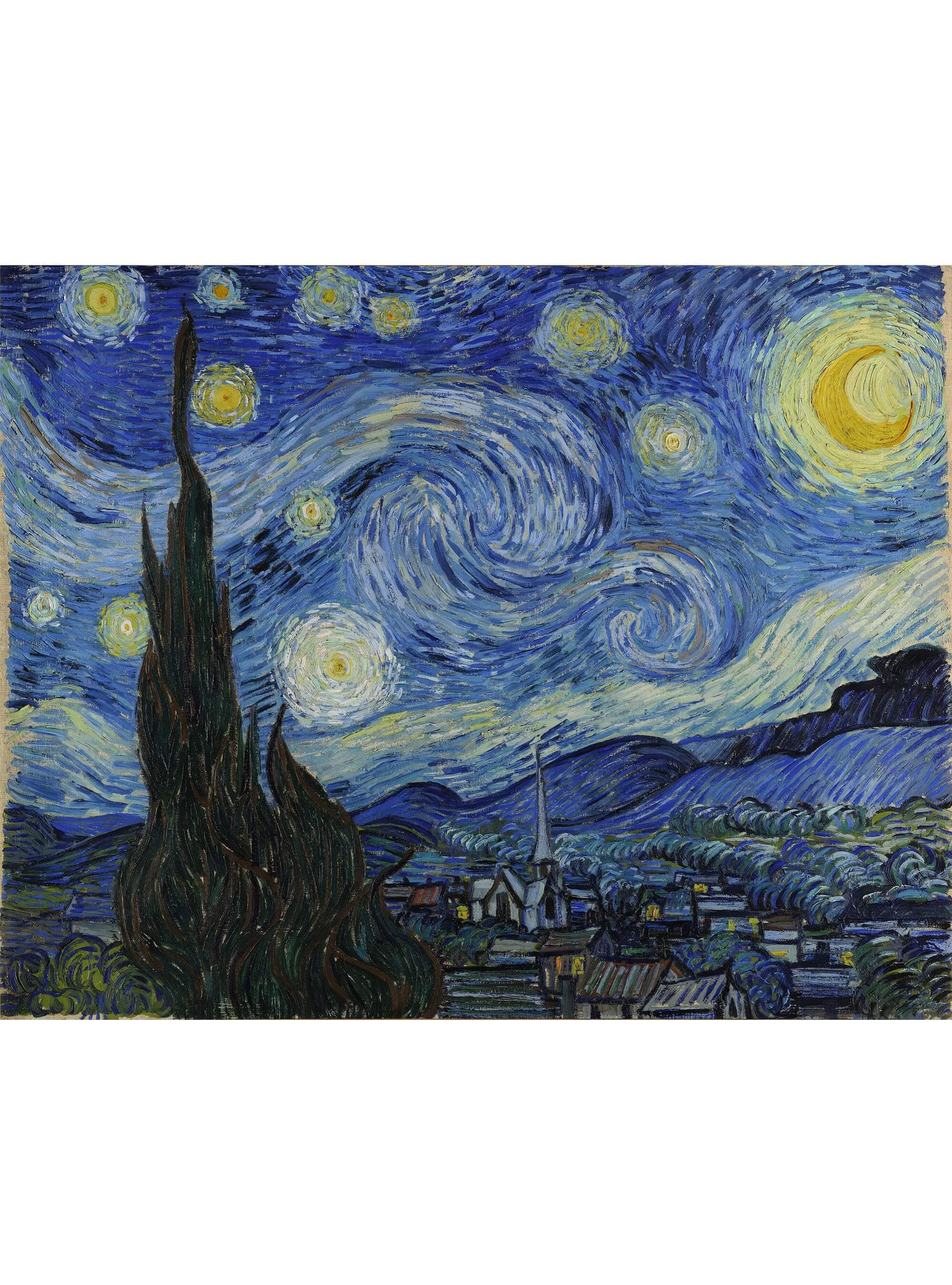 Vincent van Gogh's schilderij 'De Sterrennacht', de inspiratie voor de sokken